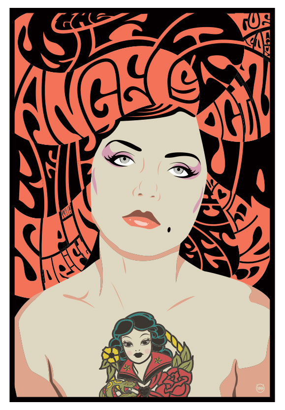 Scrojo Black Angels Poster