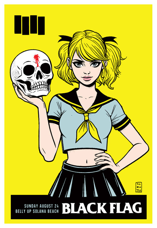 Scrojo Black Flag Poster