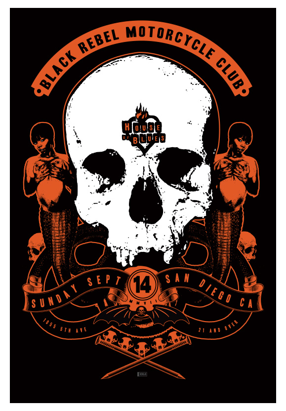 Scrojo Black Rebel Motorcycle Club Poster