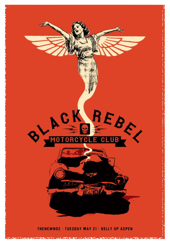Scrojo Black Rebel Motorcycle Club Poster