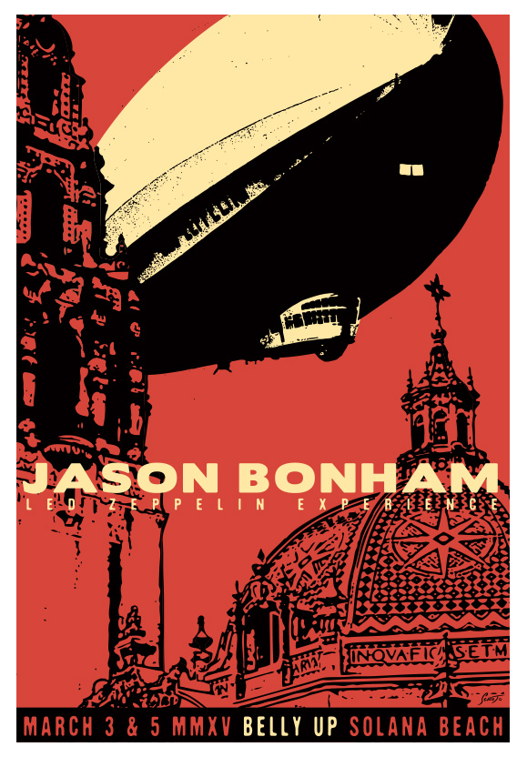 Scrojo Jason Bonham - Led Zeppelin Experience Poster