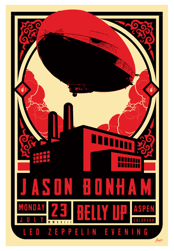 Scrojo Jason Bonham - Led Zeppelin Experience Poster