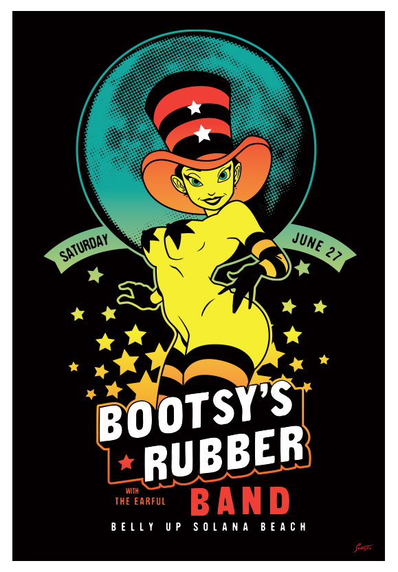 Scrojo Bootsy's Rubber Band (Bootsy Collins) Poster