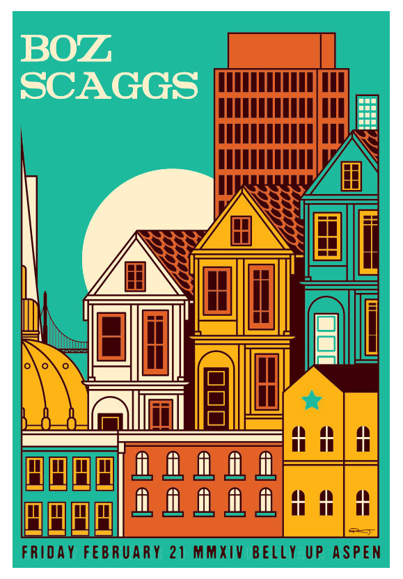 Scrojo Boz Scaggs Poster