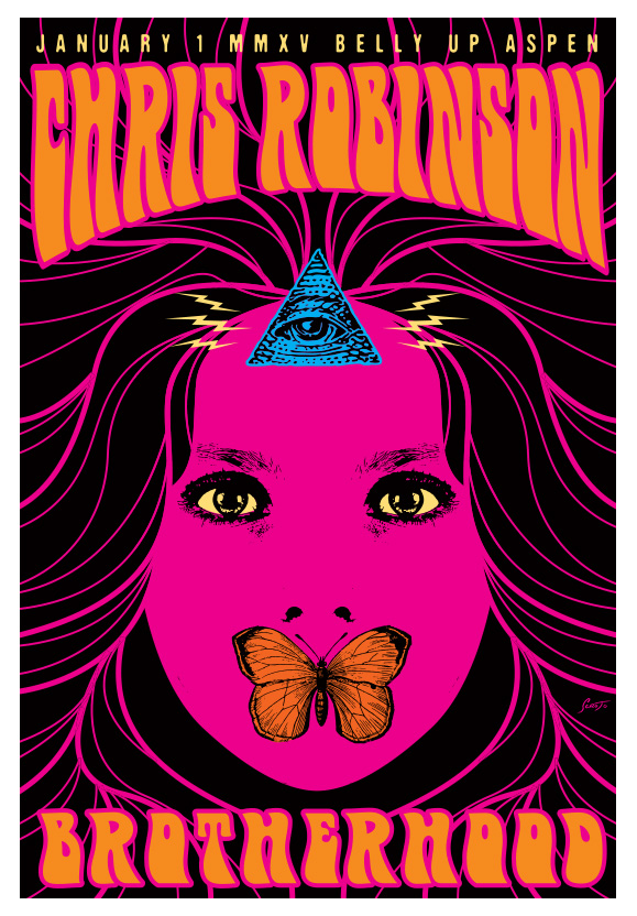 Scrojo Chris Robinson Brotherhood Poster