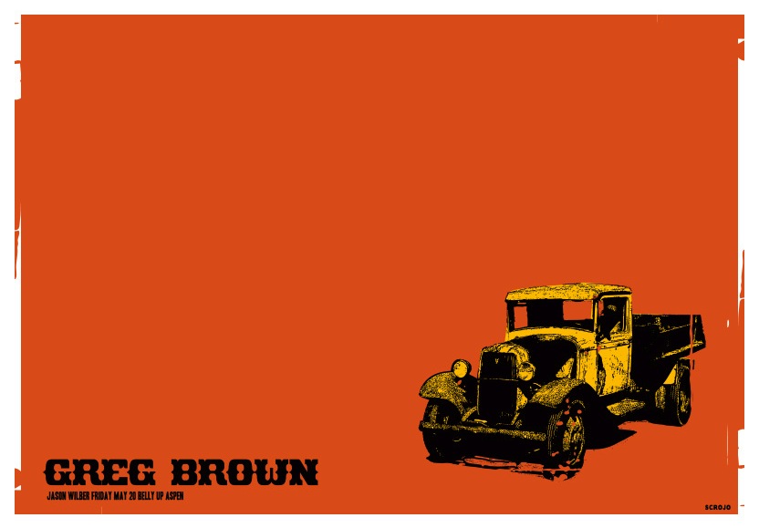 Scrojo Greg Brown Poster