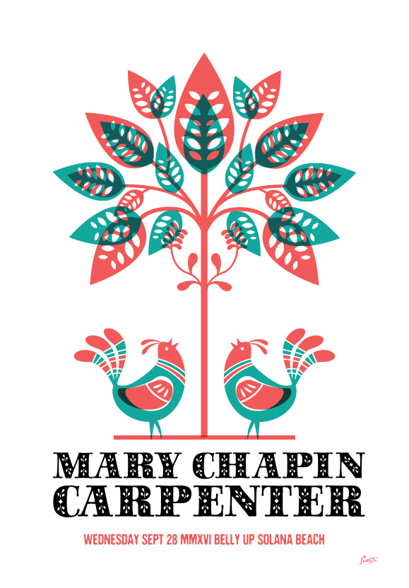 Scrojo Mary Chapin Carpenter Poster