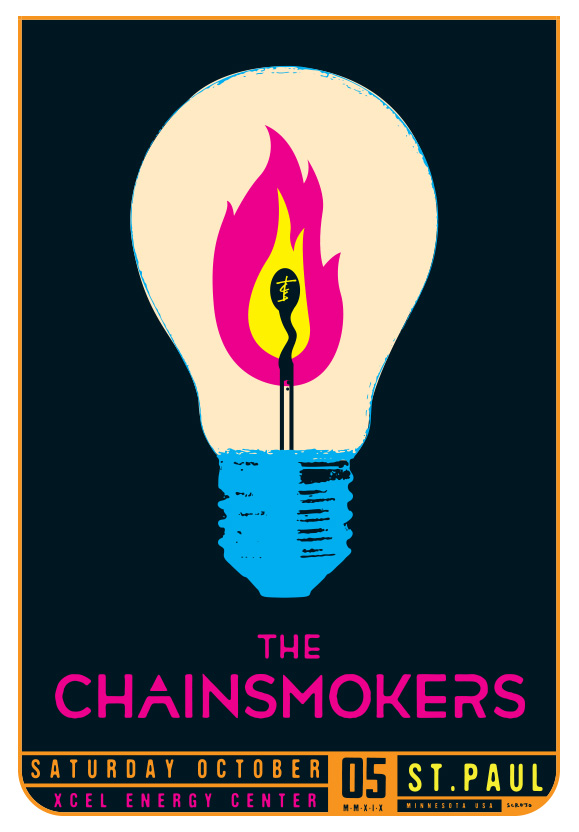 Scrojo The Chainsmokers Poster