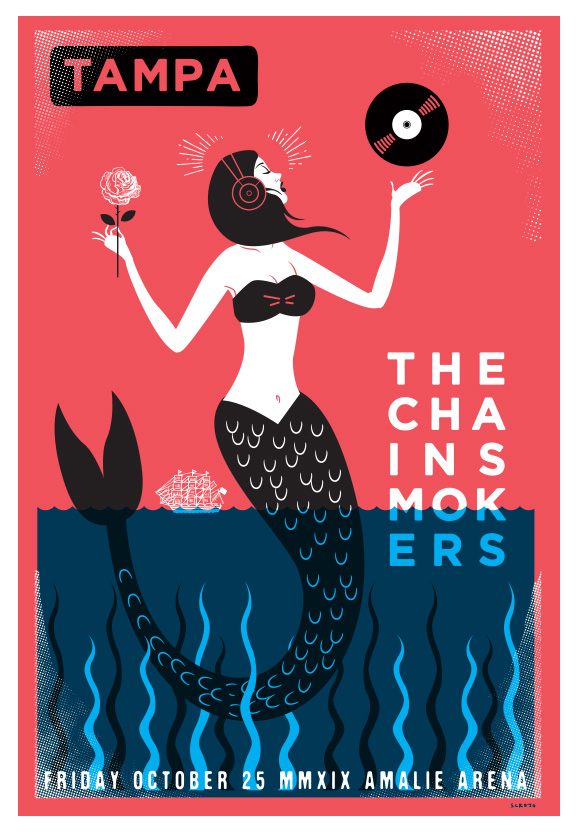 Scrojo The Chainsmokers Poster