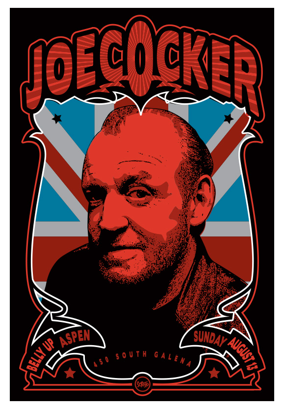 Scrojo Joe Cocker Poster