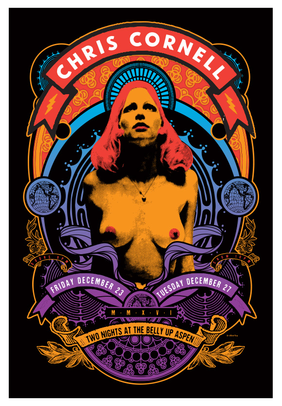 Scrojo Chris Cornell (of Soundgarden and Audioslave) Poster