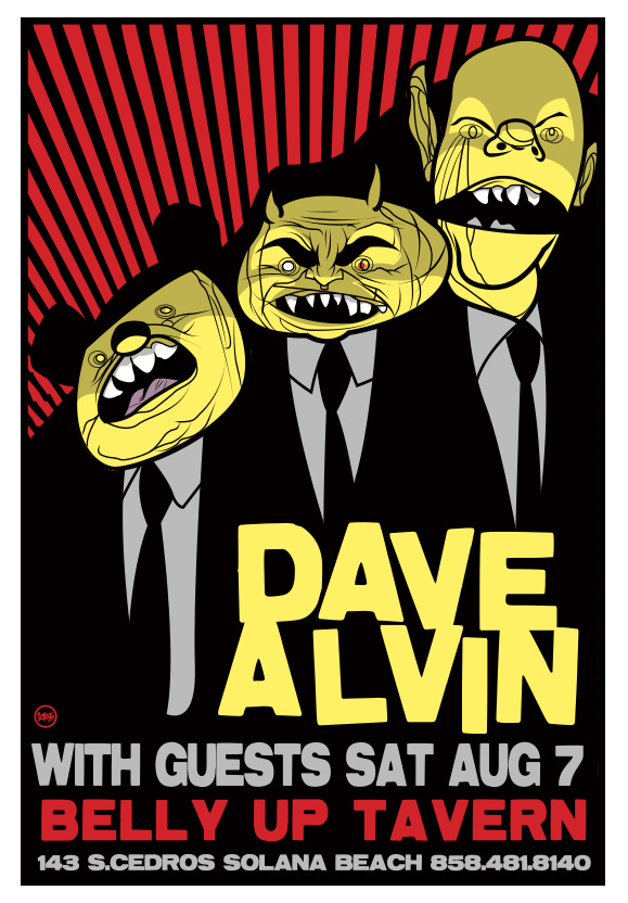 Scrojo Dave Alvin Poster