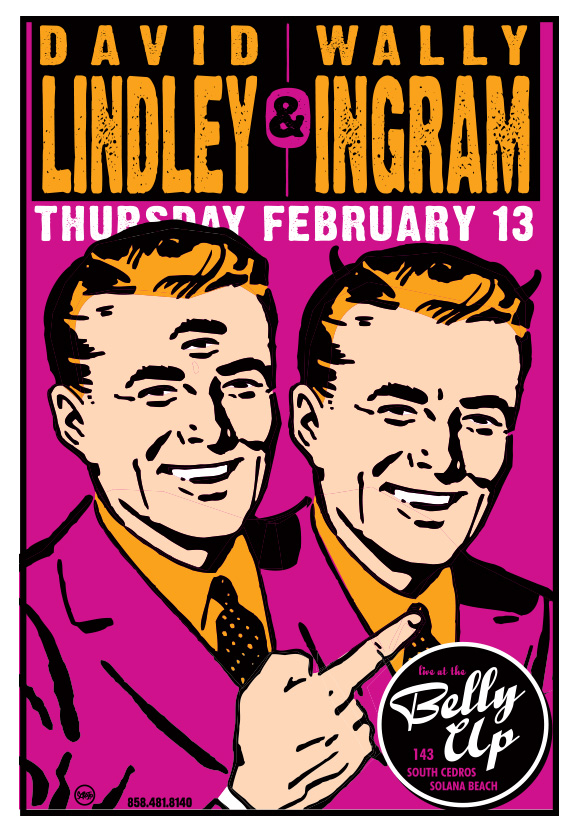 Scrojo David Lindley and Wally Ingram Poster