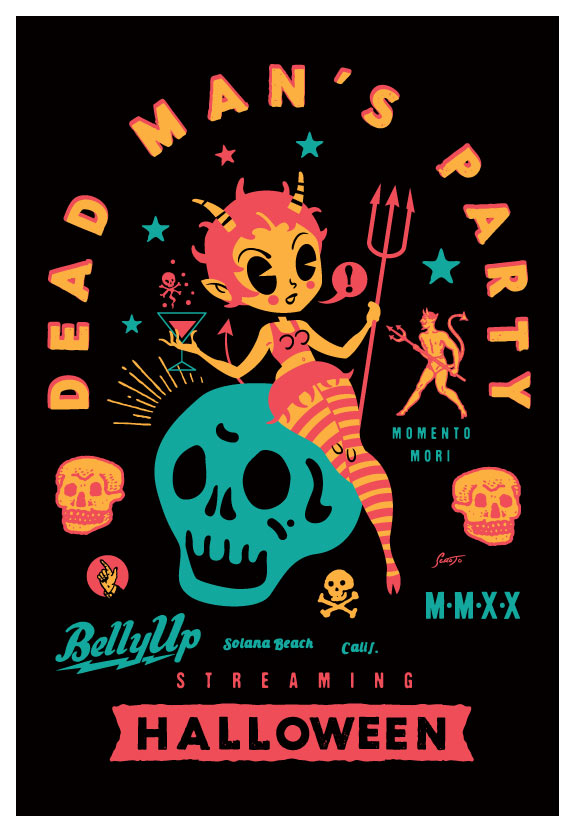 Scrojo Dead Man's Party - Streaming Concert Poster