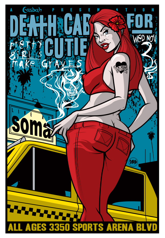 Scrojo Death Cab for Cutie Poster