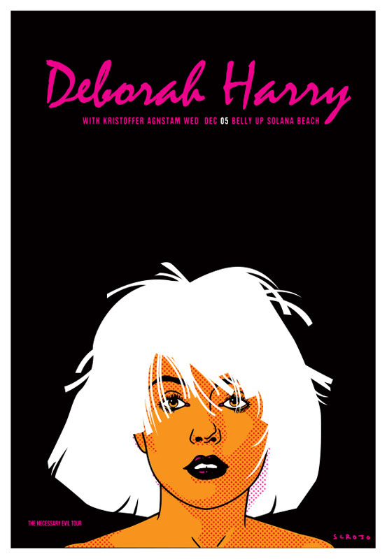 Scrojo Deborah Debbie Harry (of Blondie) Commemorative Edition Poster