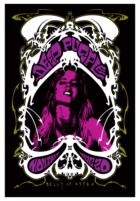 Scrojo Deep Purple Poster
