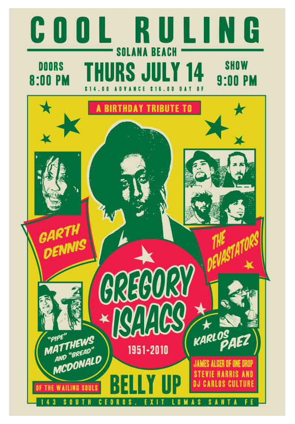 Scrojo Cool Ruling - Gregory Isaacs Tribute Poster