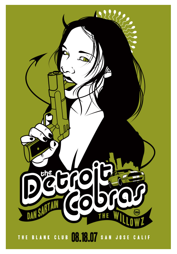 Scrojo The Detroit Cobras Poster