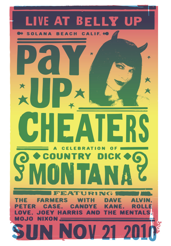 Scrojo Beat Farmers Country Dick Montana Celebration Poster