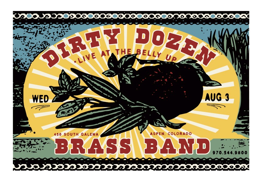 Scrojo Dirty Dozen Brass Band Poster