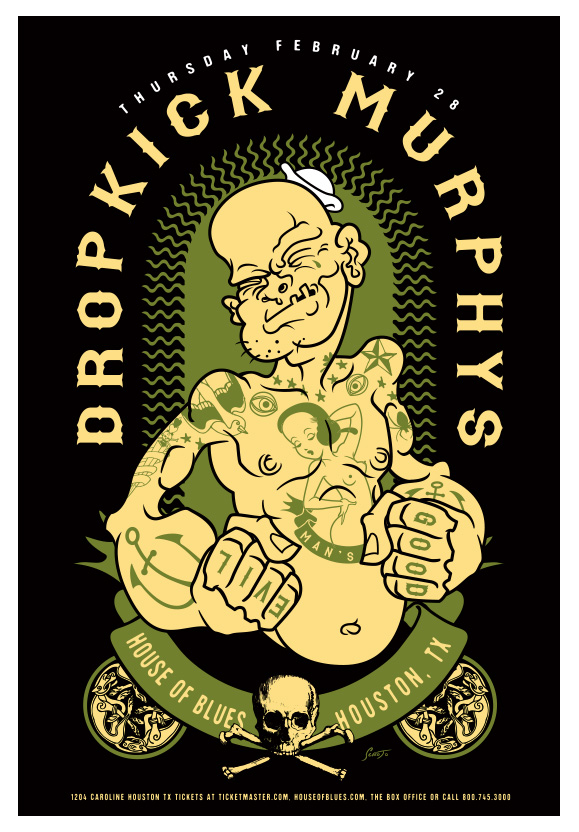 Scrojo Dropkick Murphys Poster