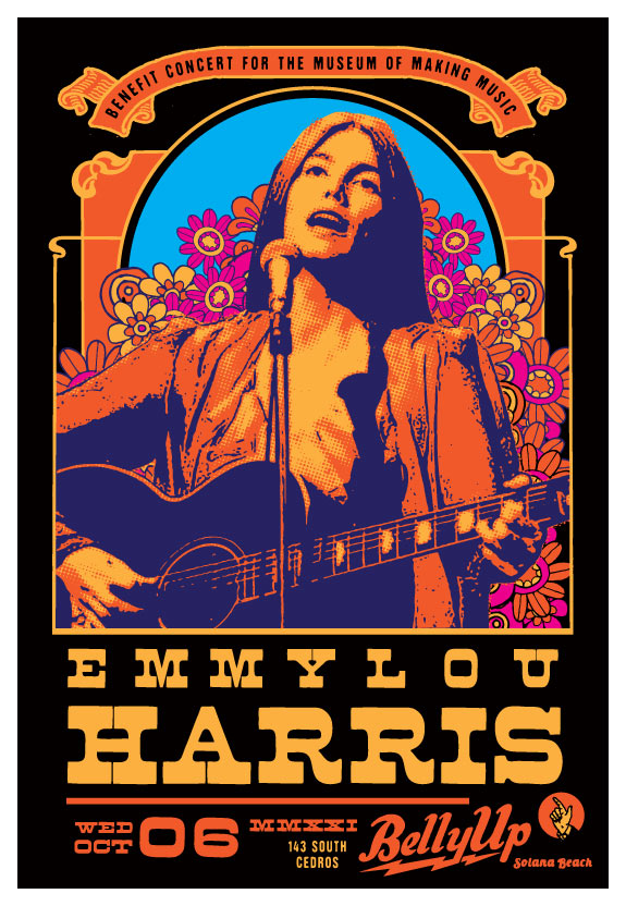 Scrojo Emmylou Harris Poster