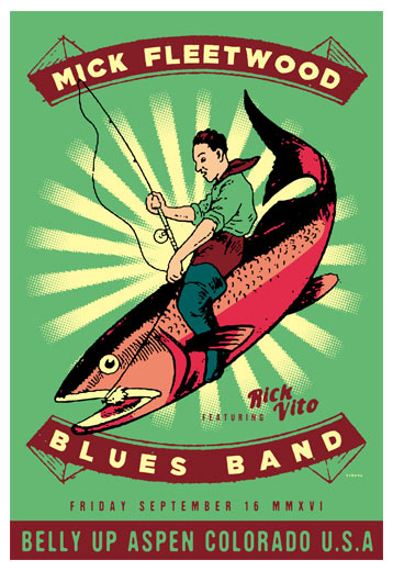 Scrojo Mick Fleetwood Blues Band Poster