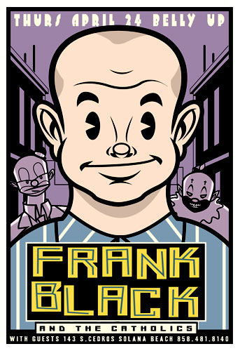 Scrojo Frank Black and the Catholics (aka Black Francis of the Pixies) Poster