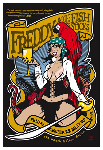 Scrojo Freddy and the Fishsticks (Jimmy Buffett) Poster