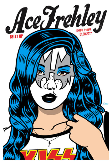 Scrojo Ace Frehley Poster