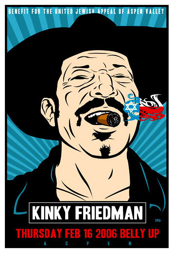 Scrojo Kinky Friedman Poster