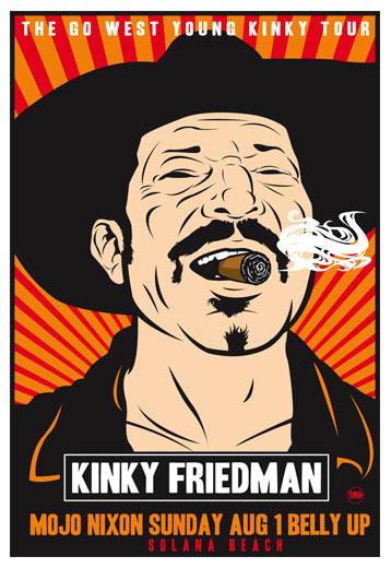 Scrojo Kinky Friedman Poster