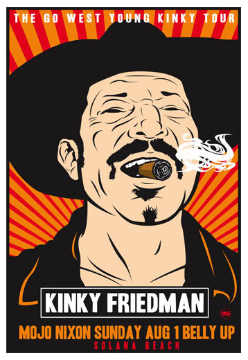 Scrojo Kinky Friedman Poster
