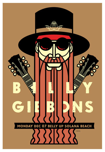 Scrojo Billy Gibbons Poster