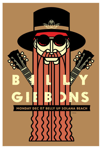 Scrojo Billy Gibbons Poster