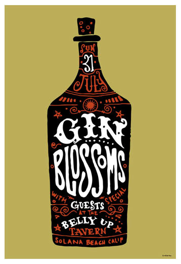 Scrojo Gin Blossoms Poster