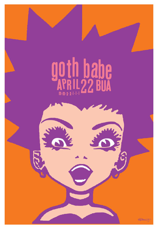 Scrojo Goth Babe Poster