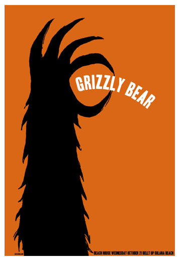 Scrojo Grizzly Bear Poster