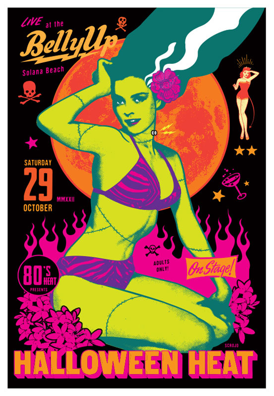 Scrojo 80s Heat Presents Halloween Heat Poster