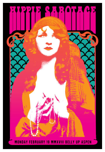 Scrojo Hippie Sabotage Poster
