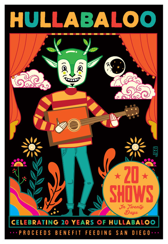 Scrojo Hullabaloo 20th Anniversary - 20 Shows in Twenty Days Poster