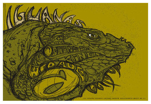 Scrojo The Iguanas Poster