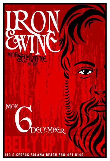 Scrojo Iron and Wine Poster