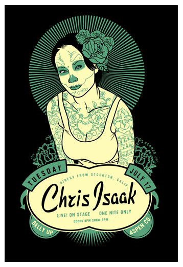 Scrojo Chris Isaak Poster