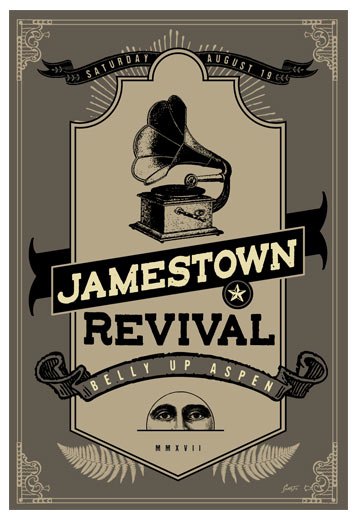 Scrojo Jamestown Revival Poster