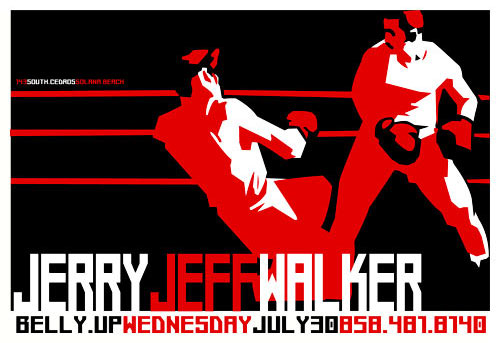 Scrojo Jerry Jeff Walker Poster