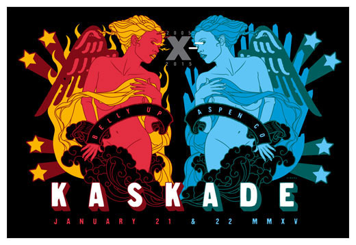 Scrojo Kaskade - Belly Up Aspen Tenth Anniversary Poster