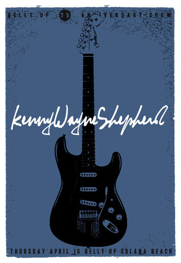 Scrojo Kenny Wayne Shepherd - Belly Up 35th Anniversary Show Poster