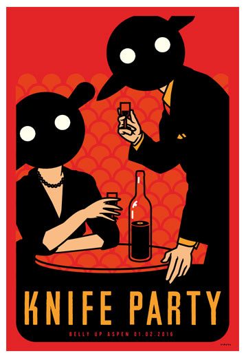 Scrojo Knife Party Poster
